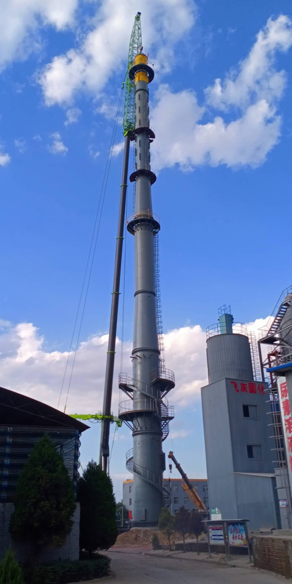 山西忻州垃圾焚燒發(fā)電項目（口徑DN2000mm，高度100m）